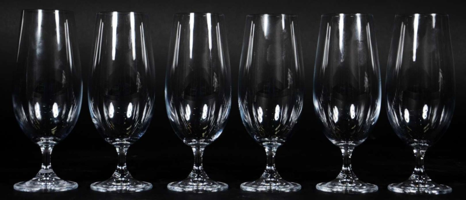Seis taças de cristal para cerveja, 370 ml. - foto 1 de 2