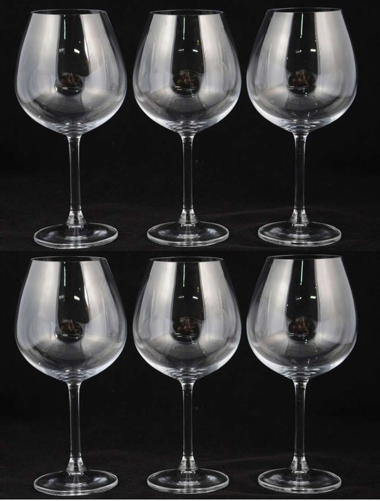 Seis taças de cristal feitio ballon, 650 ml. - foto 1 de 2