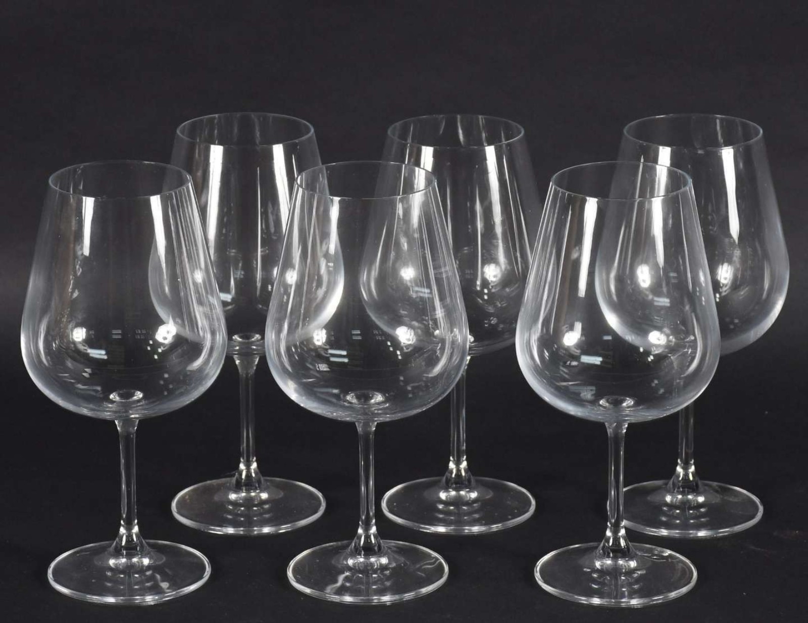 Seis cálices de cristal para vinho tinto, 620 ml. - foto 1 de 4