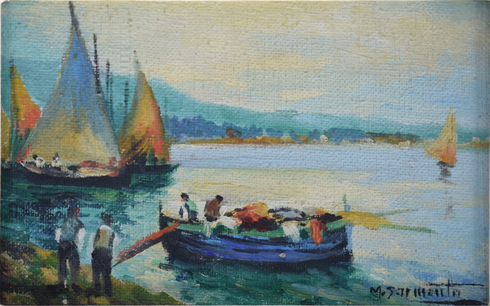 Paisagem com casas/marinha com barcos - foto 5 de 8
