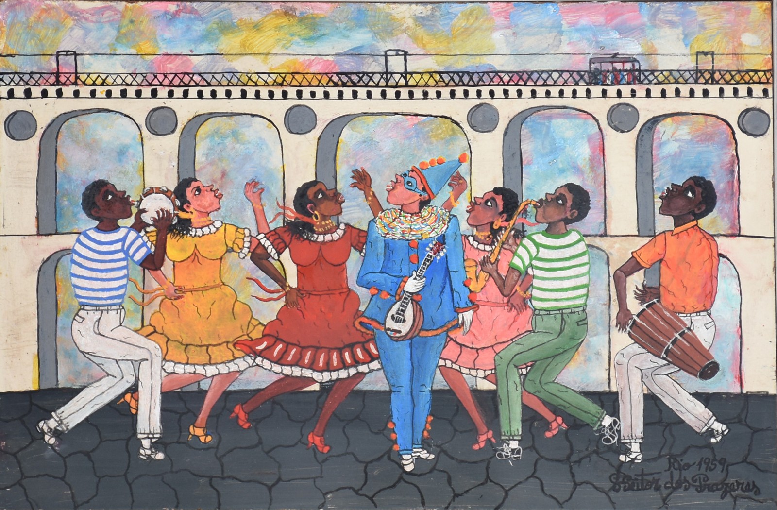 Heitor dos Prazeres (1898-1966), Pierrô na Lapa - foto 1 de 4