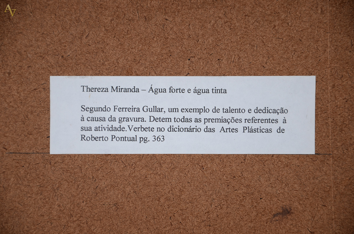 THEREZA MIRANDA - Sem título - litografia 15/30 - 35 x 26 - datado... - foto 5 de 5