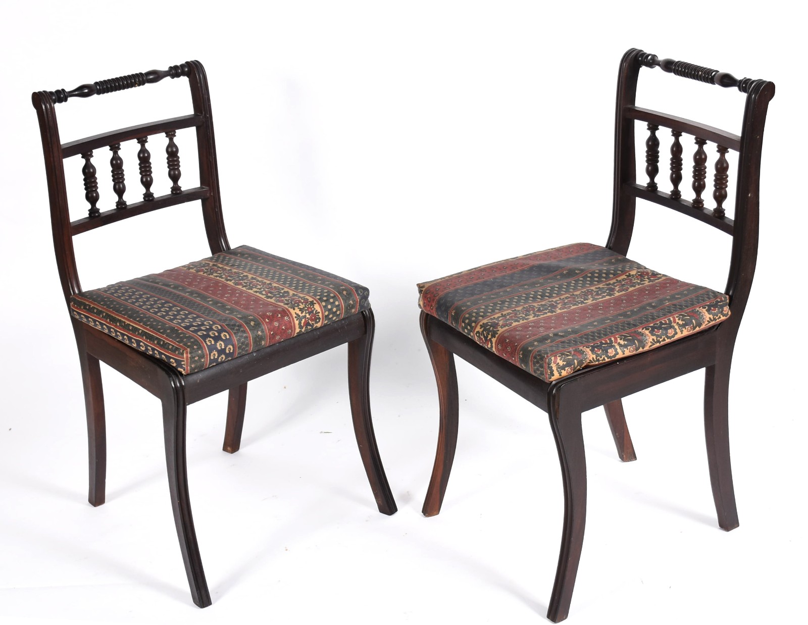 Conjunto com 6 cadeiras de madeira nobre, assentos de palhinha e... - foto 6 de 6