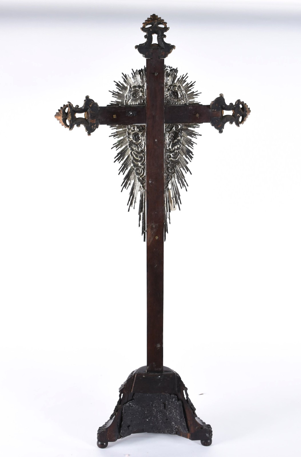 Belíssimo Crucifixo de madeira nobre com figura de Cristo ricamente... - foto 4 de 4