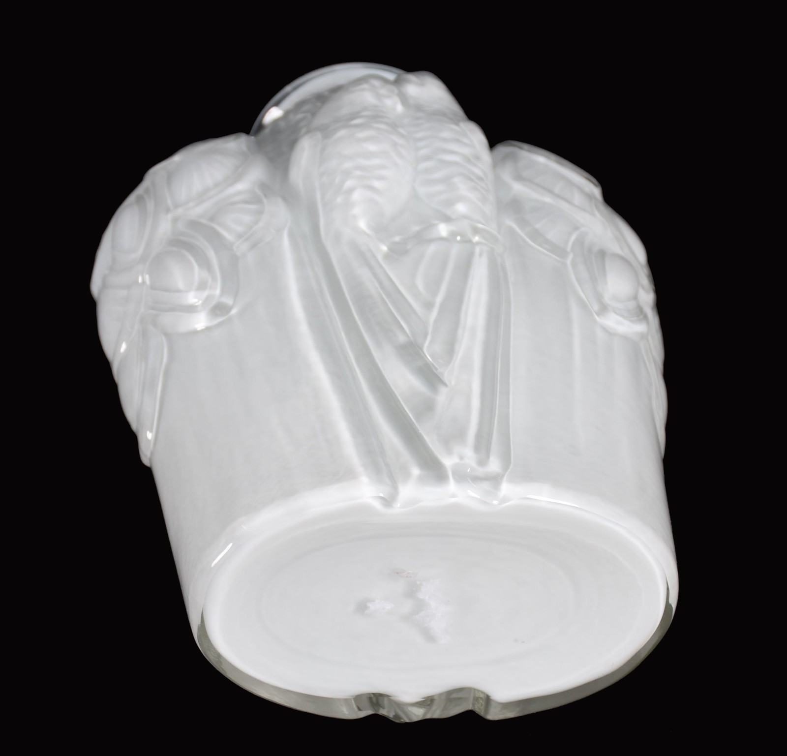 Vaso de vidro decorativo com pássaros . - foto 4 de 4