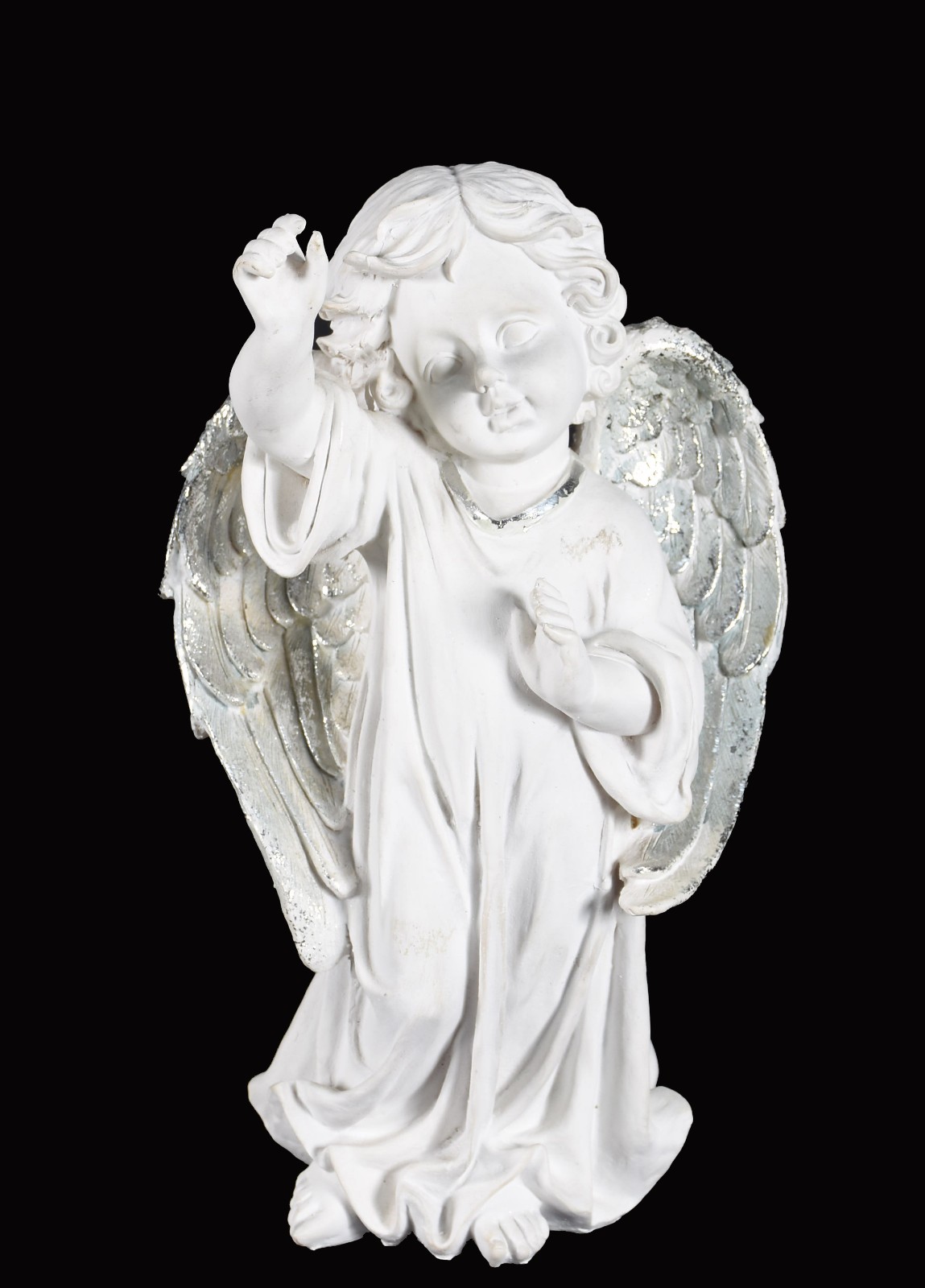 Escultura de estuque representando anjo. - foto 4 de 5