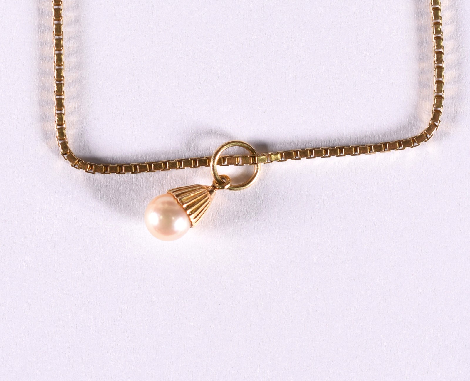 Pulseira de ouro 18 k, contraste 750 e perola cultivada (Por motivos... - foto 1 de 4