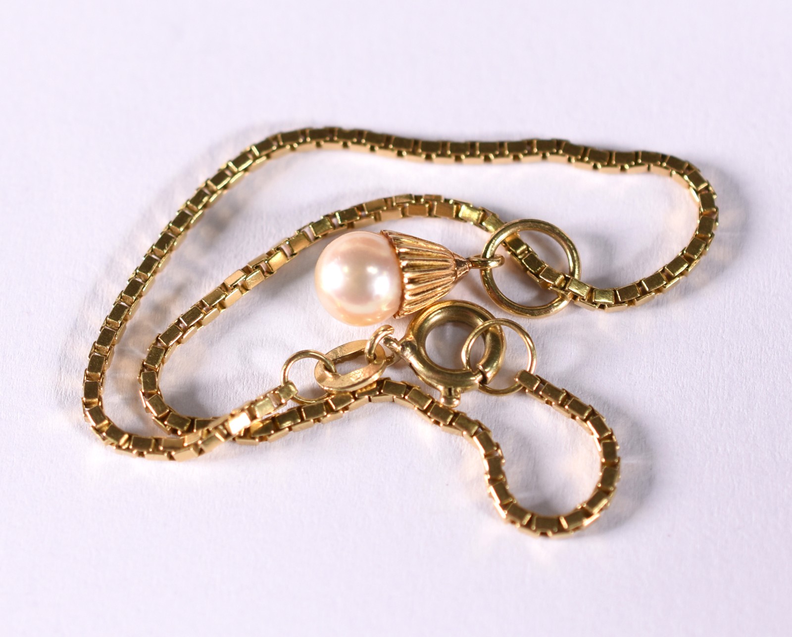 Pulseira de ouro 18 k, contraste 750 e perola cultivada (Por motivos... - foto 4 de 4
