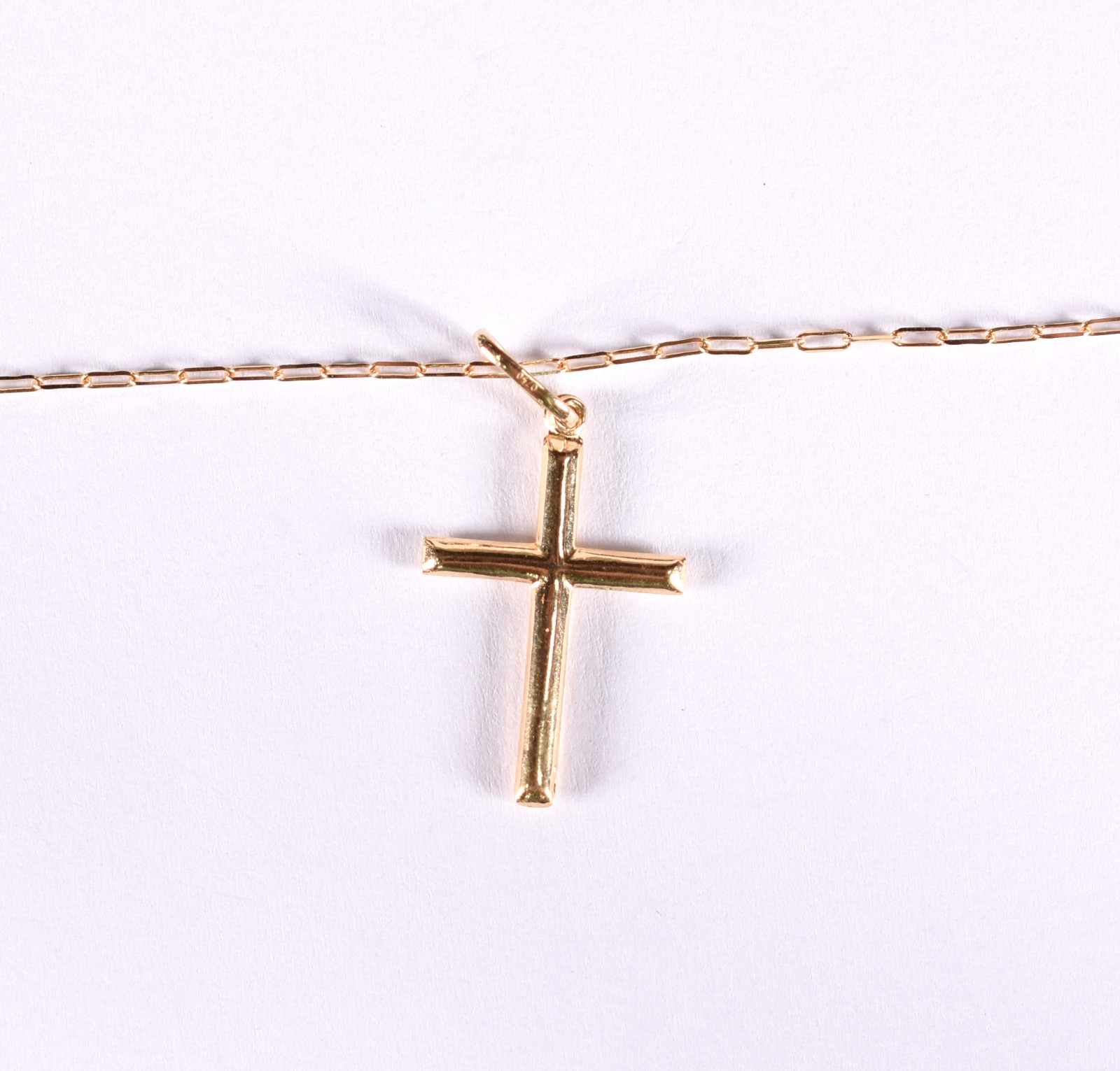 Colar de ouro 18 k com crucifixo, contraste 750 (Por motivos de... - foto 1 de 4
