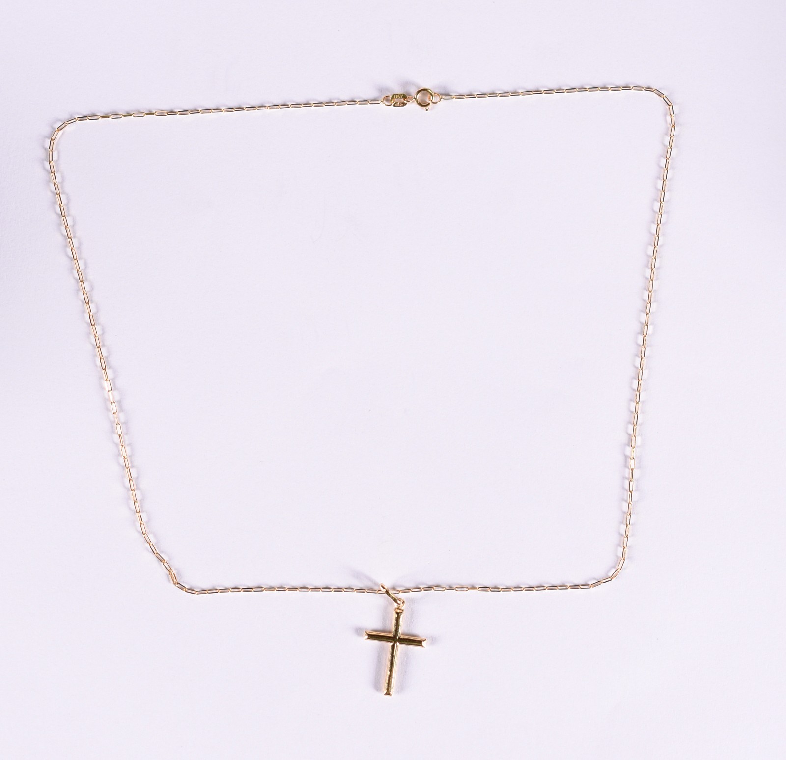 Colar de ouro 18 k com crucifixo, contraste 750 (Por motivos de... - foto 2 de 4