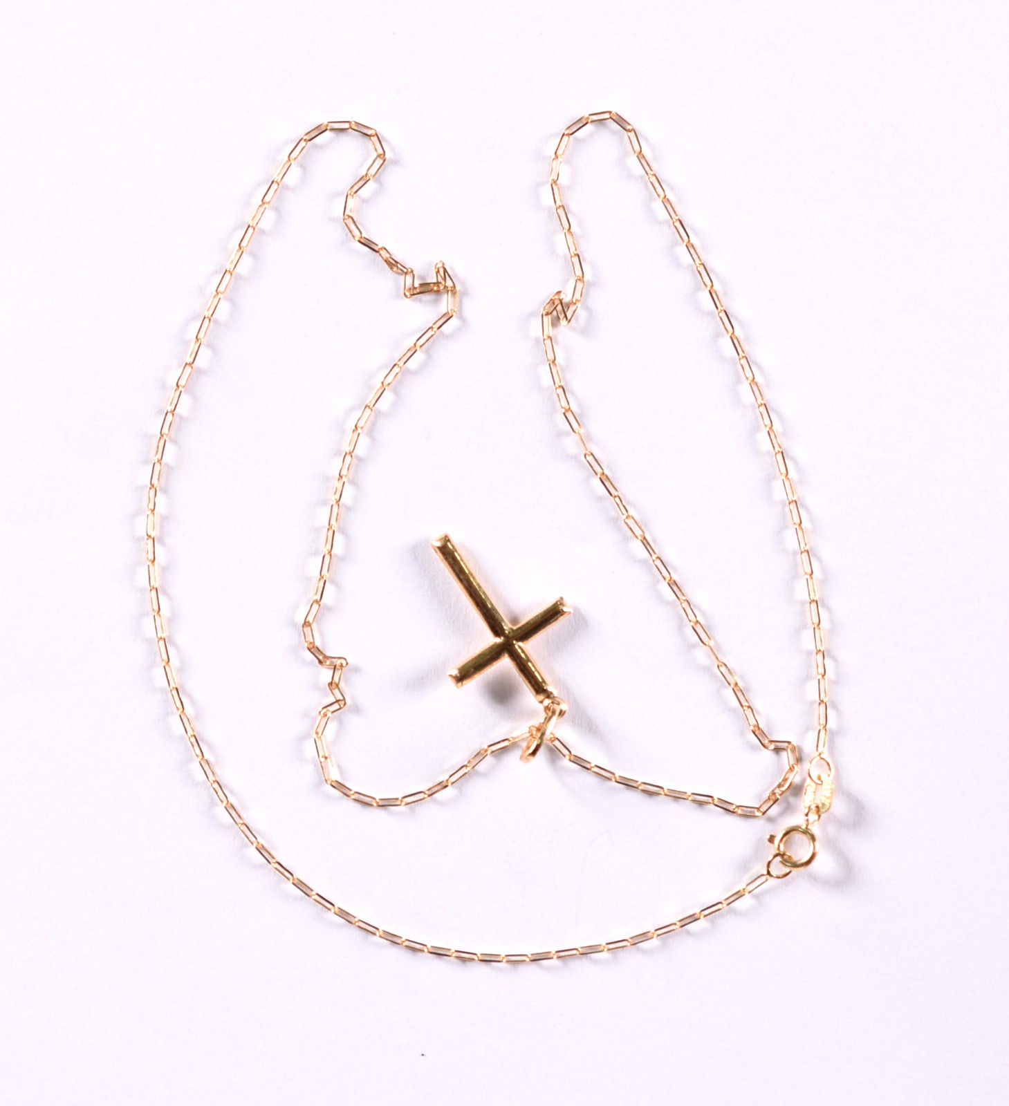 Colar de ouro 18 k com crucifixo, contraste 750 (Por motivos de... - foto 3 de 4
