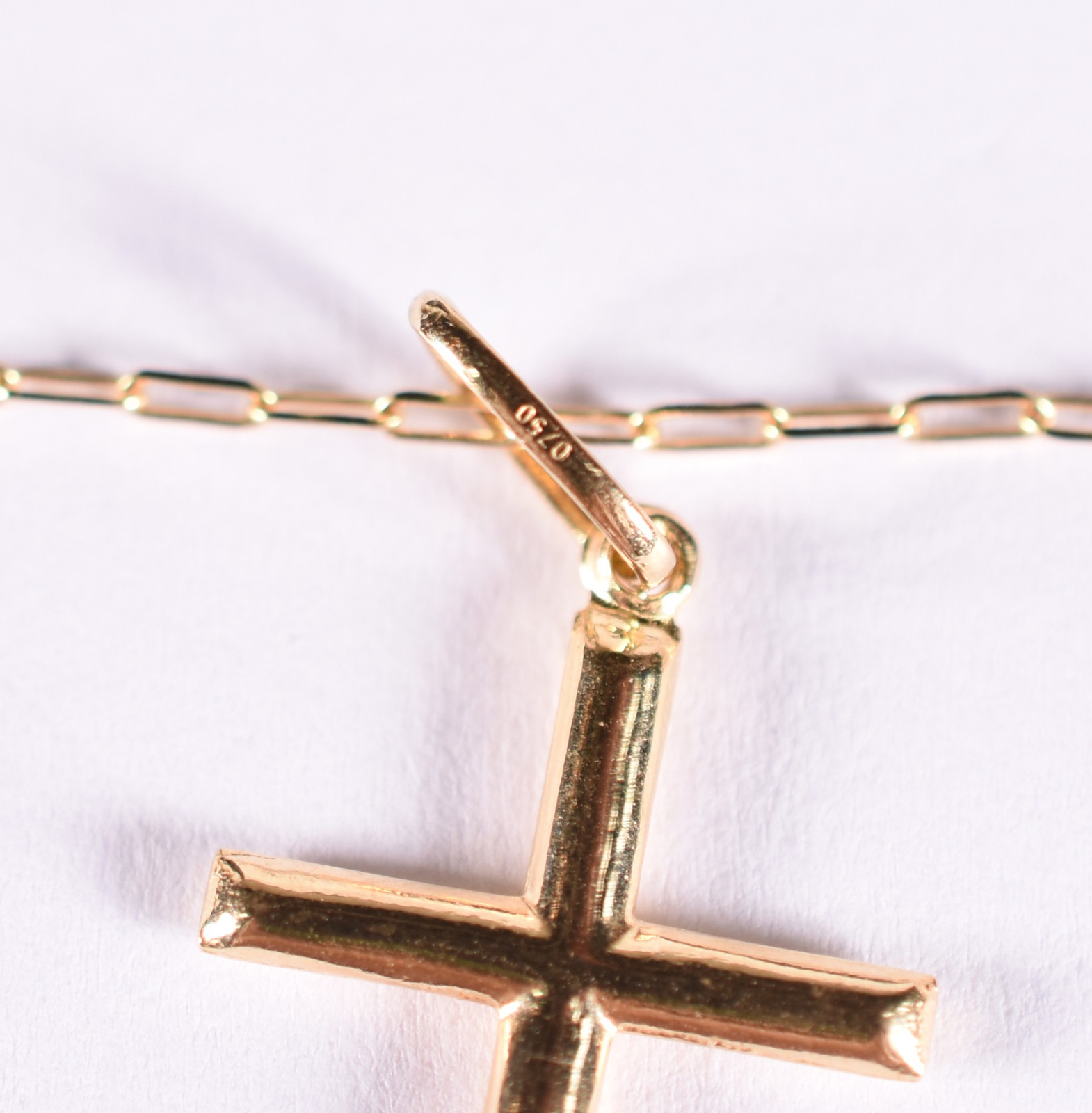 Colar de ouro 18 k com crucifixo, contraste 750 (Por motivos de... - foto 4 de 4
