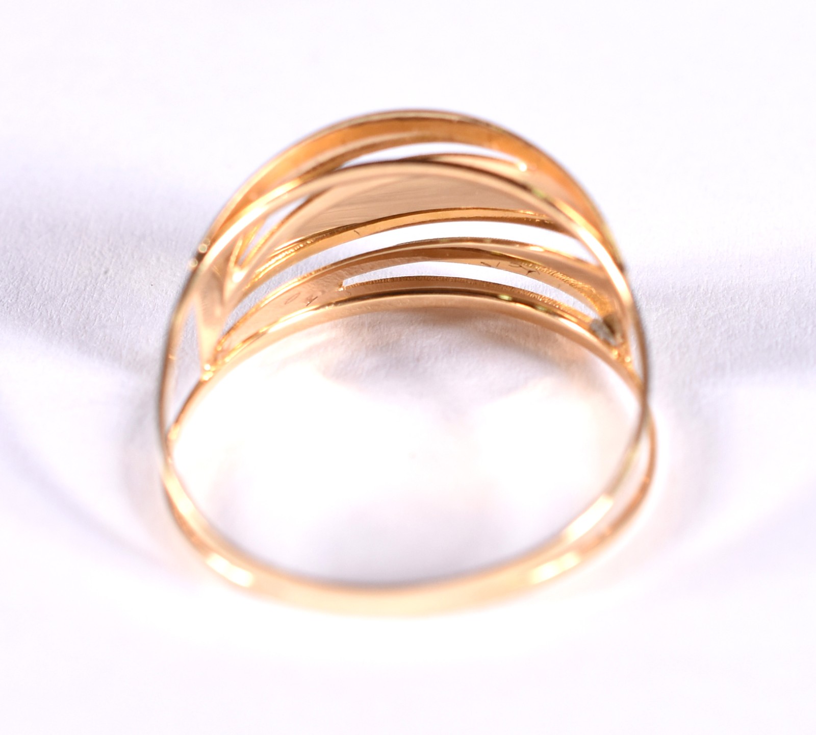 Anel de ouro 18 k, contraste 750, aro 22 (Por motivos de segurança as... - foto 3 de 4
