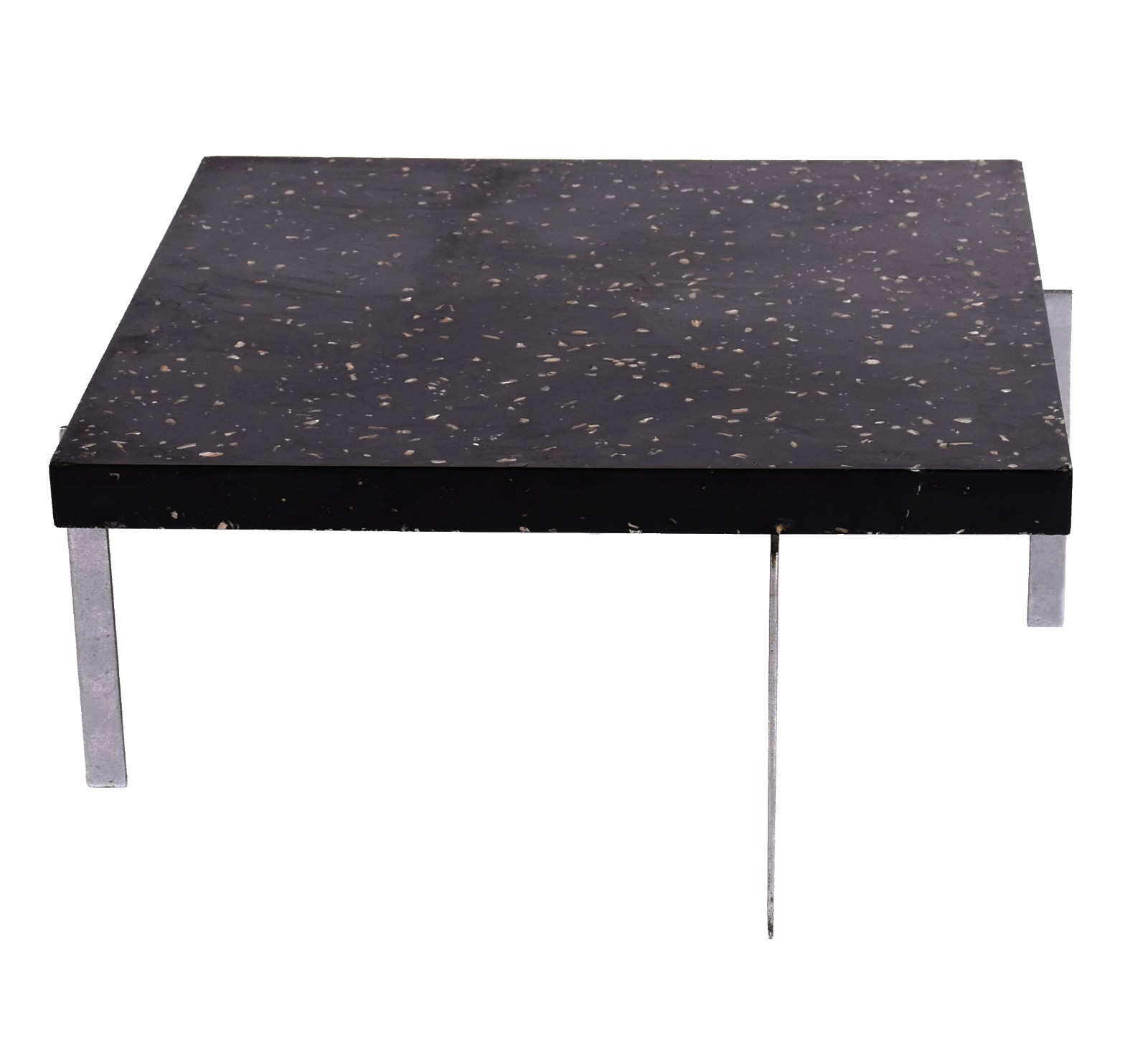 Mesa de centro de resina com metal (oxidado). - foto 1 de 7