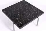 Mesa de centro de resina com metal (oxidado). - Mesa de centro de resina com metal (oxidado).