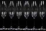 Seis flutes de cristal para champagne, 200 ml. - Seis flutes de cristal para champagne, 200 ml.