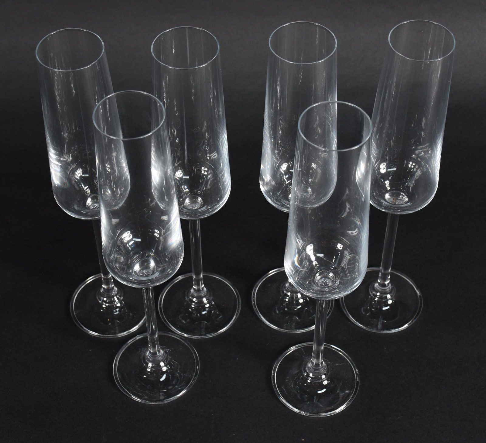 Seis flutes de cristal para champagne, 200 ml. - foto 2 de 2