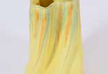 Vaso de cerâmica amarelo, anos 50. - Vaso de cerâmica amarelo, anos 50.