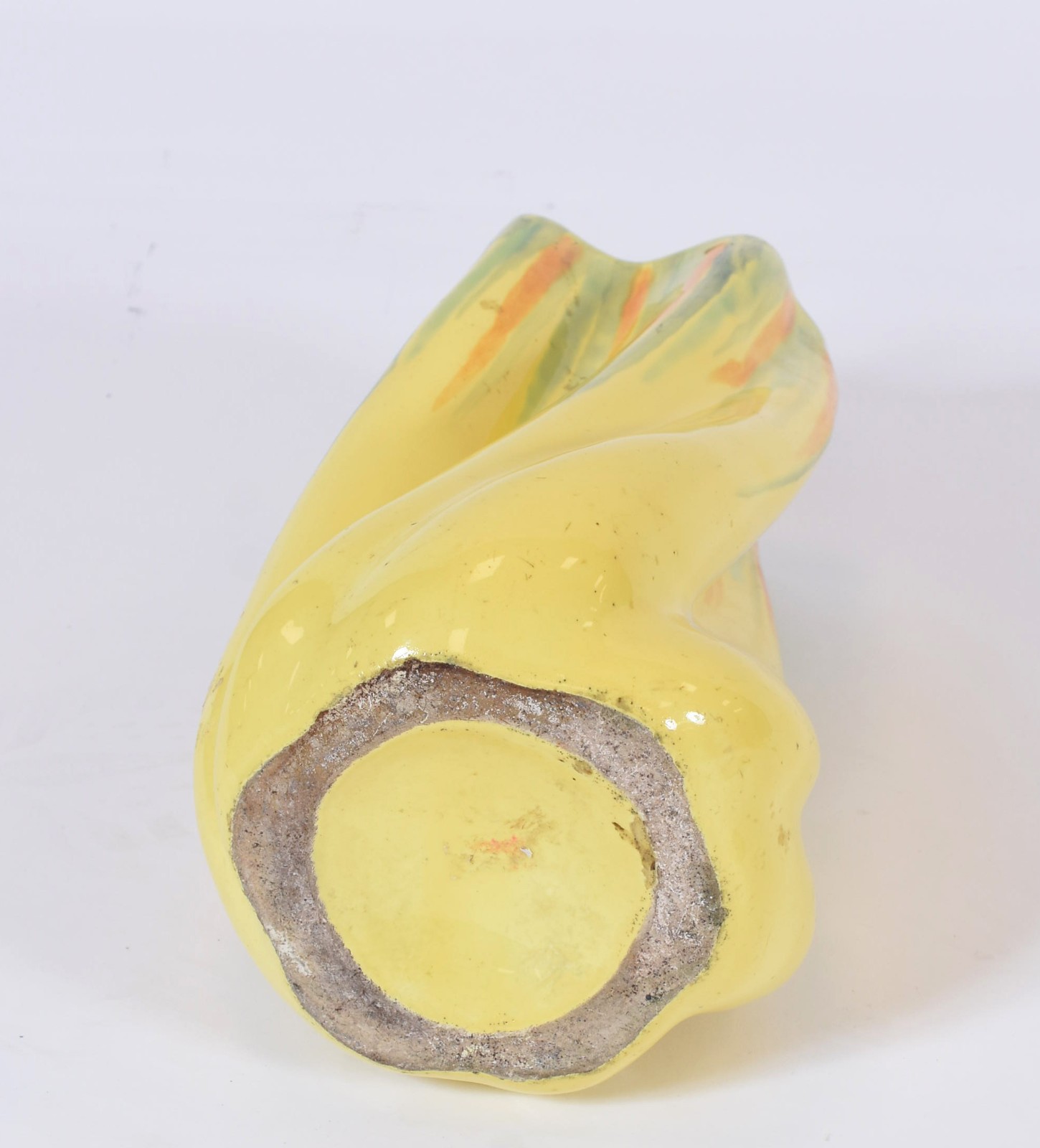 Vaso de cerâmica amarelo, anos 50. - foto 4 de 4