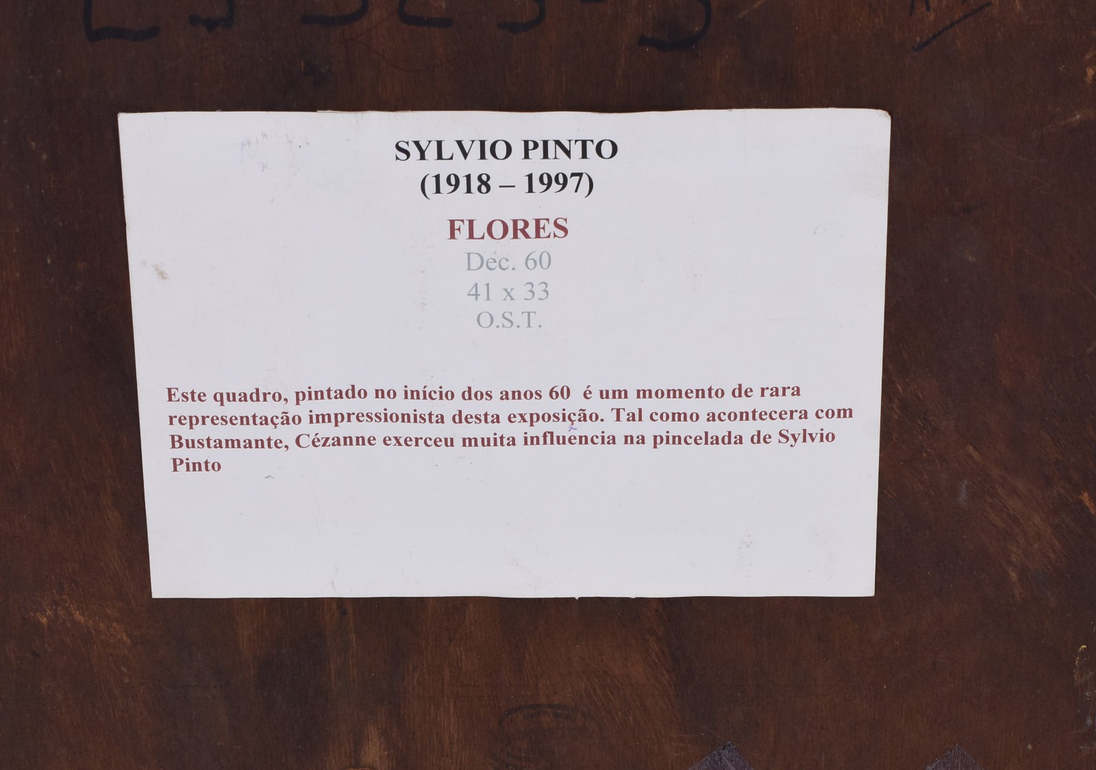 Sylvio Pinto (1918-1997), Vaso de Flores - foto 6 de 6