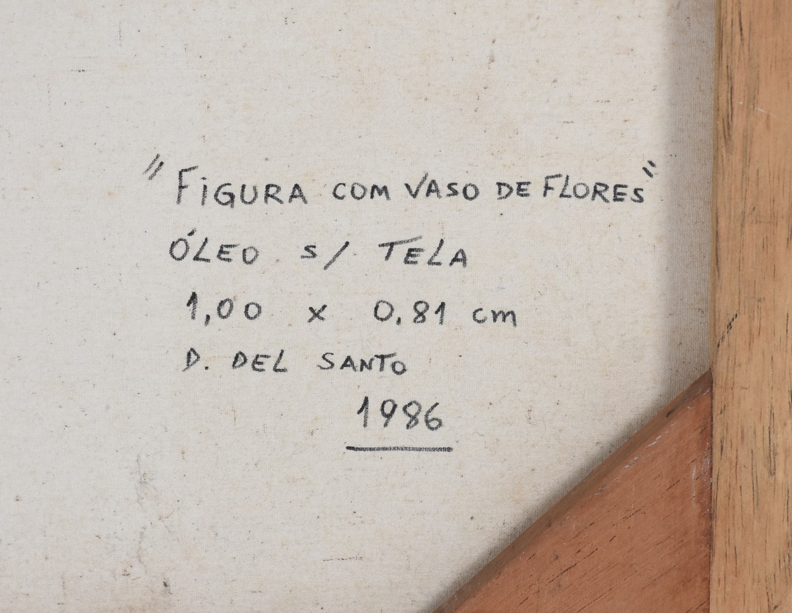 Dionísio del Santo (1925-1999), Figura com Vaso de Flores - foto 4 de 4
