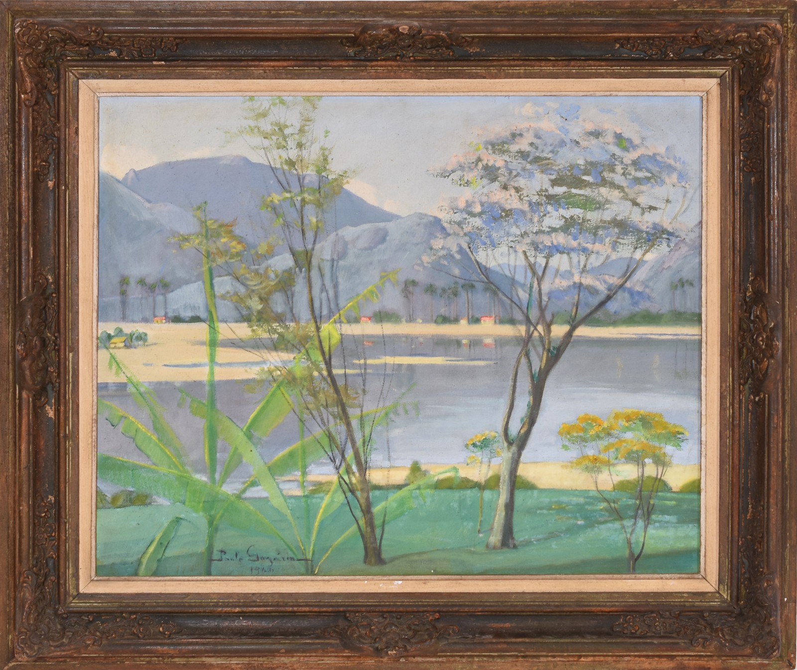 Paulo Gagarin (1885-1980), Paisagem com Lagoa - foto 2 de 4