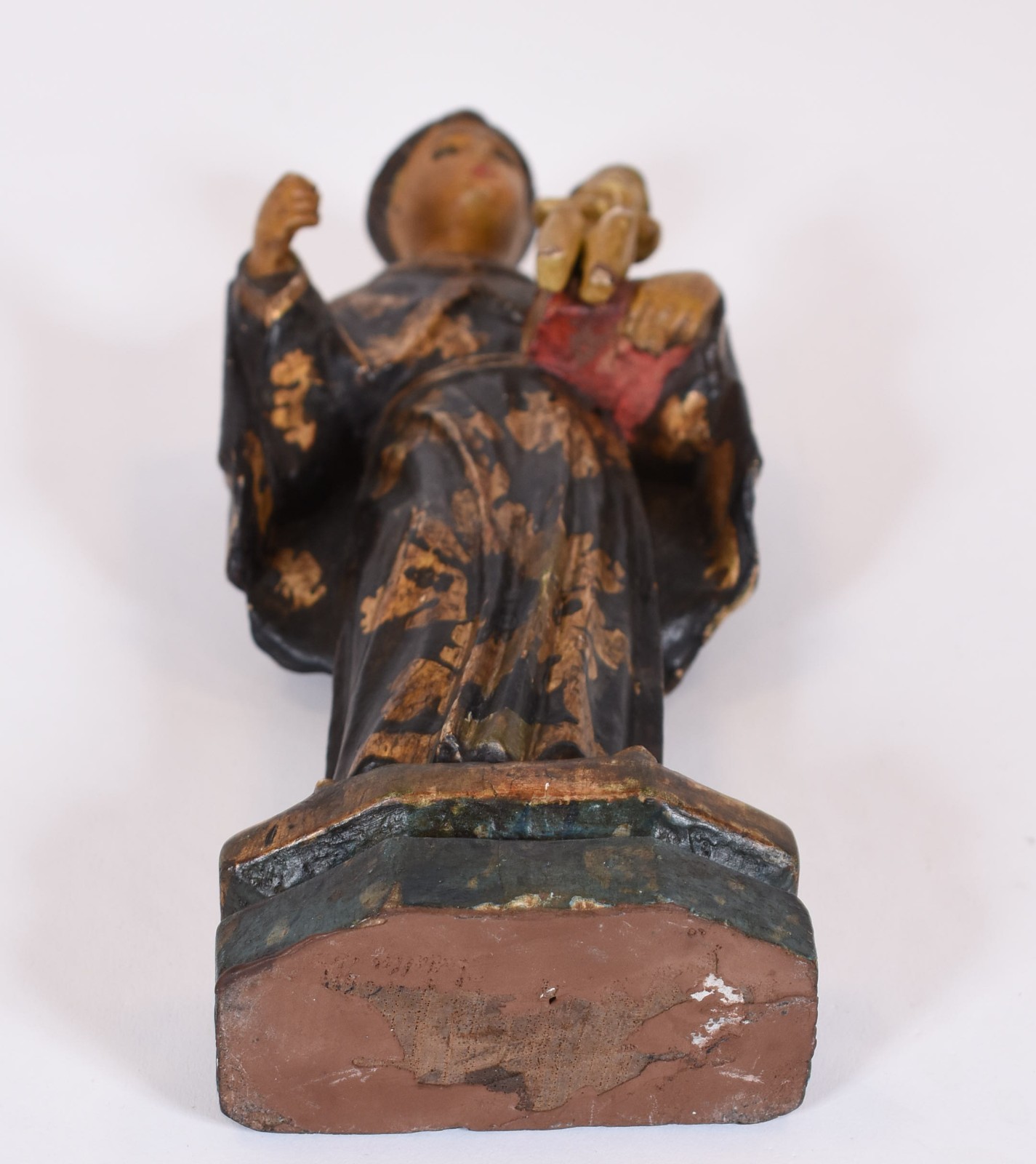 Imagem de Santo Antonio com menino de madeira policromada. - foto 4 de 4