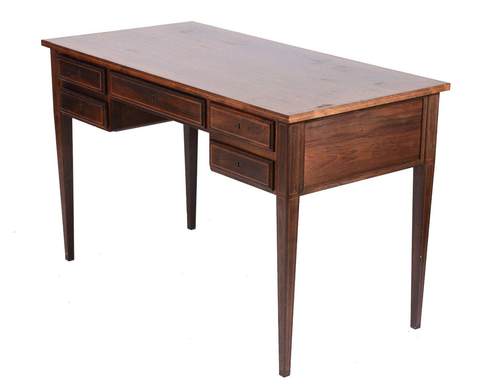 Mesa de escritório de madeira nobre. - foto 1 de 5