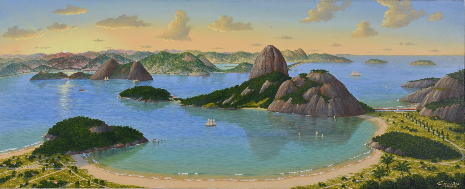 Eduardo Camões (1955), Enseada de Botafogo em 1820 - foto 1 de 3