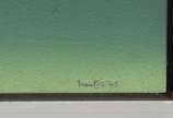 Ivan Freitas (1932-2006), Céu com composições - Óleo sobre eucatex, datado de 1980. (Selo da Galeria Contorno, no verso).<br>