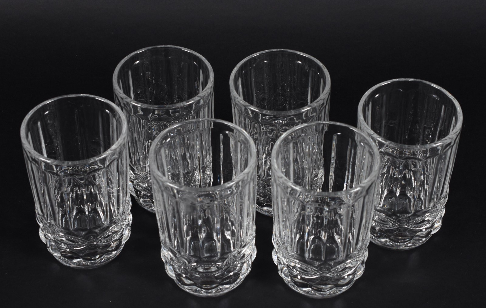 Seis copos em demi cristal para água. - foto 2 de 3