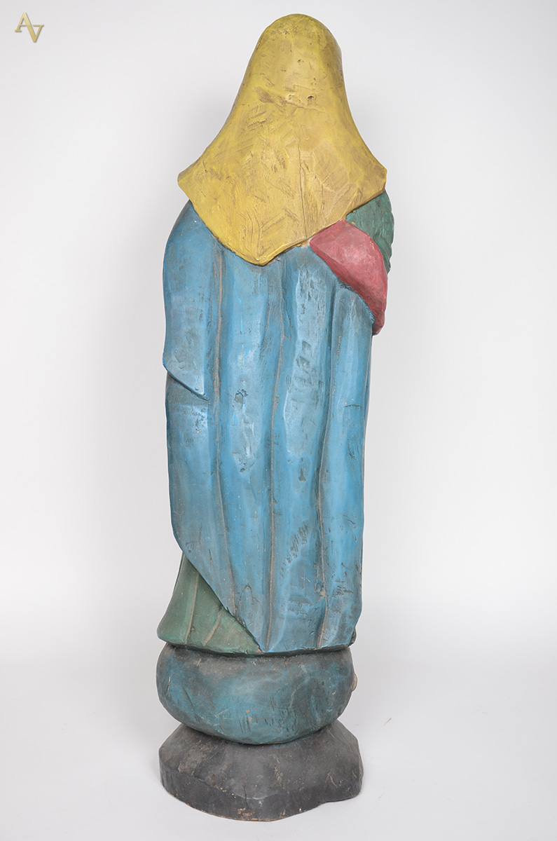 ARTE POPULAR - Nossa Senhora da Conceição, imagem de madeira... - foto 2 de 4