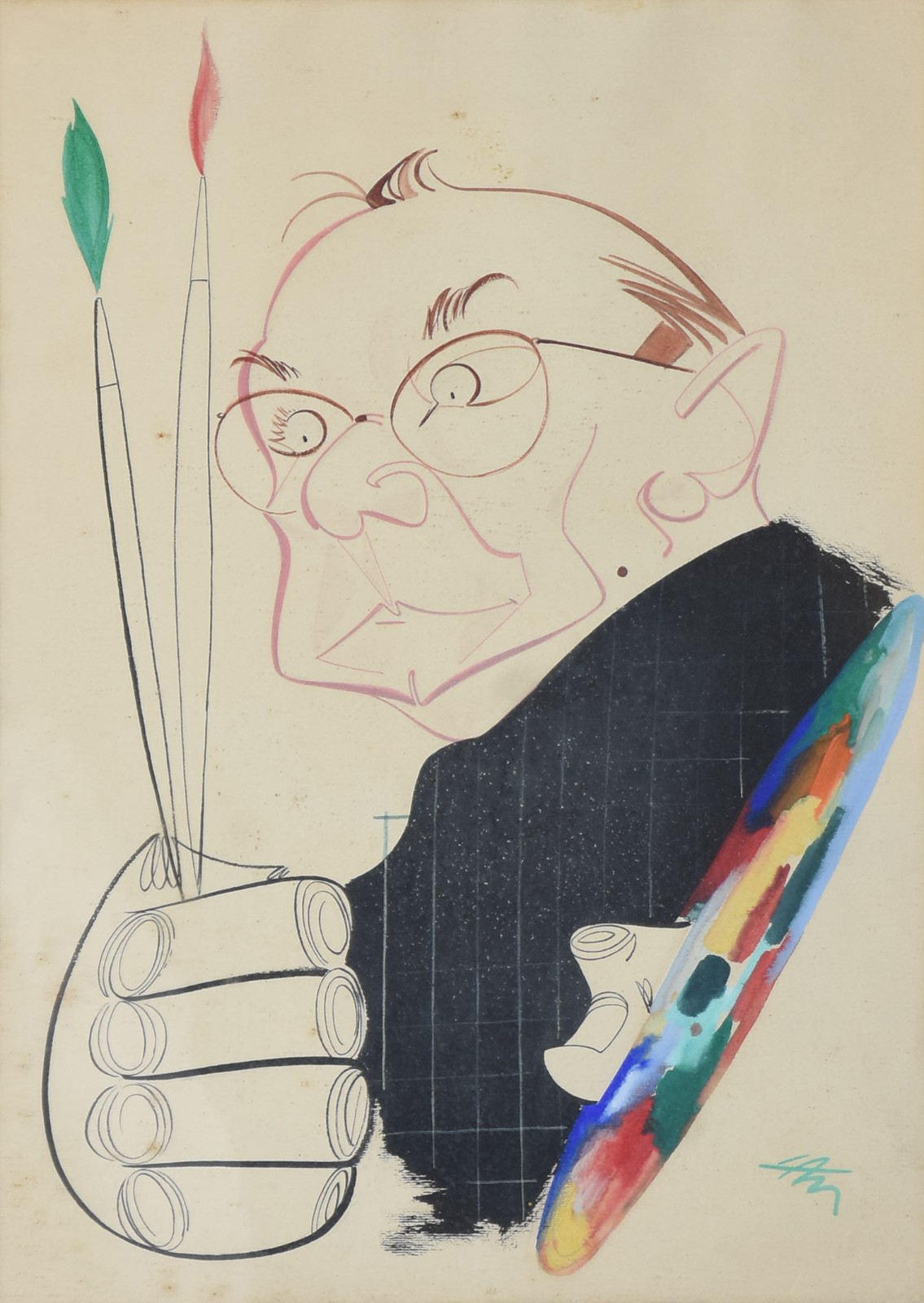 Lanfranco Vaselli (1925-2020), Retrato de Portinari - foto 1 de 4