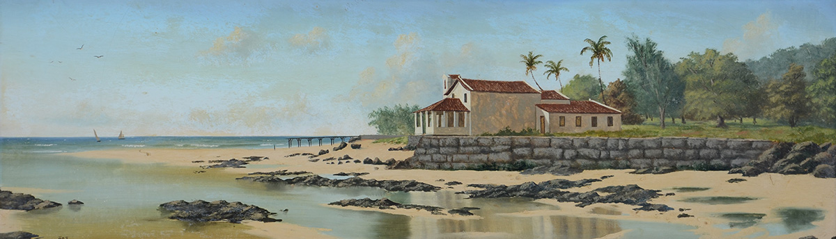 CAMÕES - Ilha de Itaparica - ost - 18 x 60 - datado 1984 - foto 2 de 4