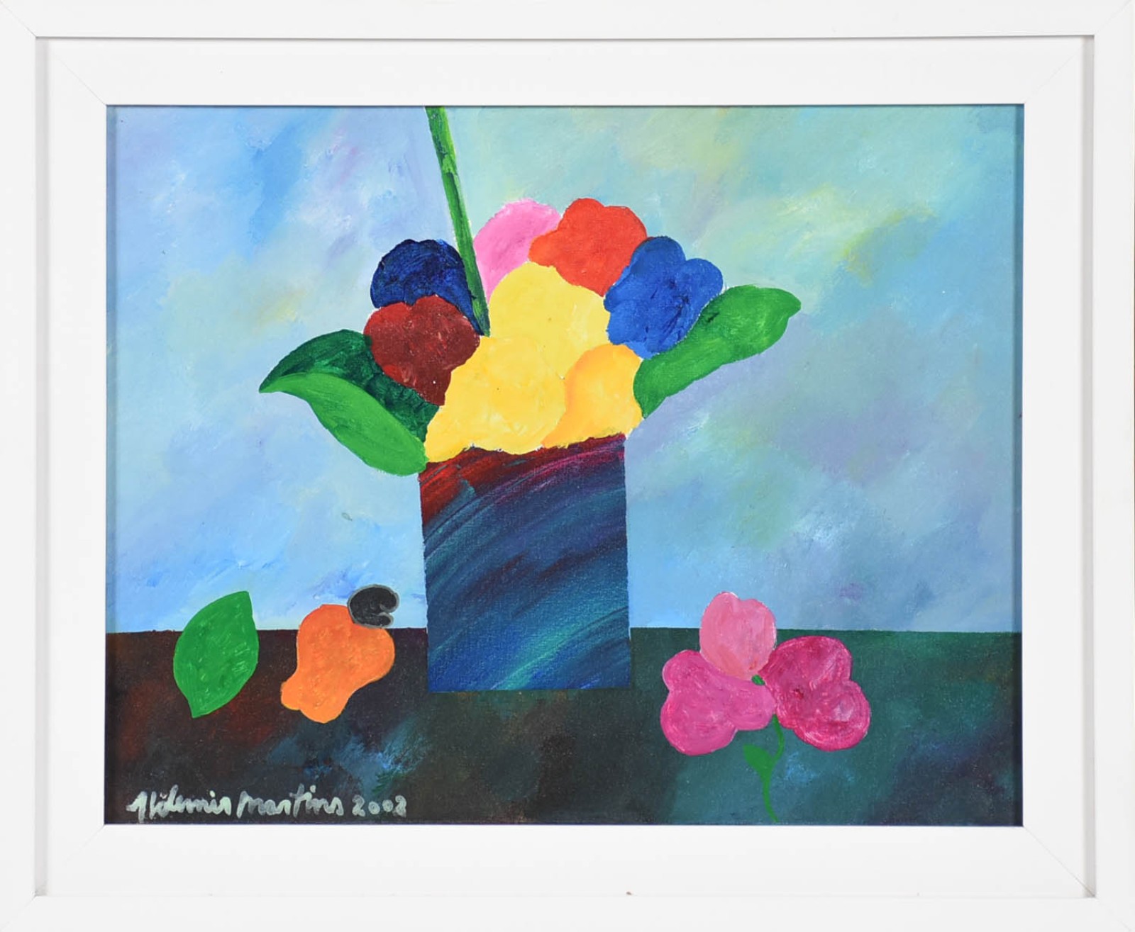 Aldemir Martins (1922-2006), Vaso de Flores e Caju - foto 2 de 6
