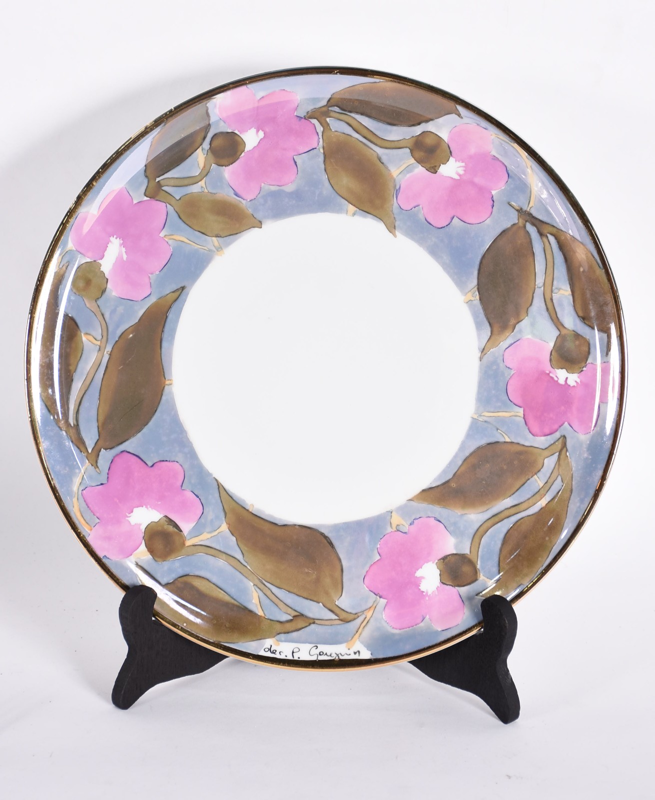 Conjunto para bolo no estojo, composto de prato de porcelana, 6... - foto 2 de 10