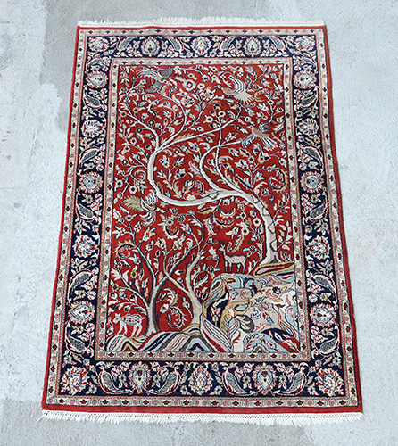 Tapete Kashemir. Medidas 1,84 x 1,20 m.