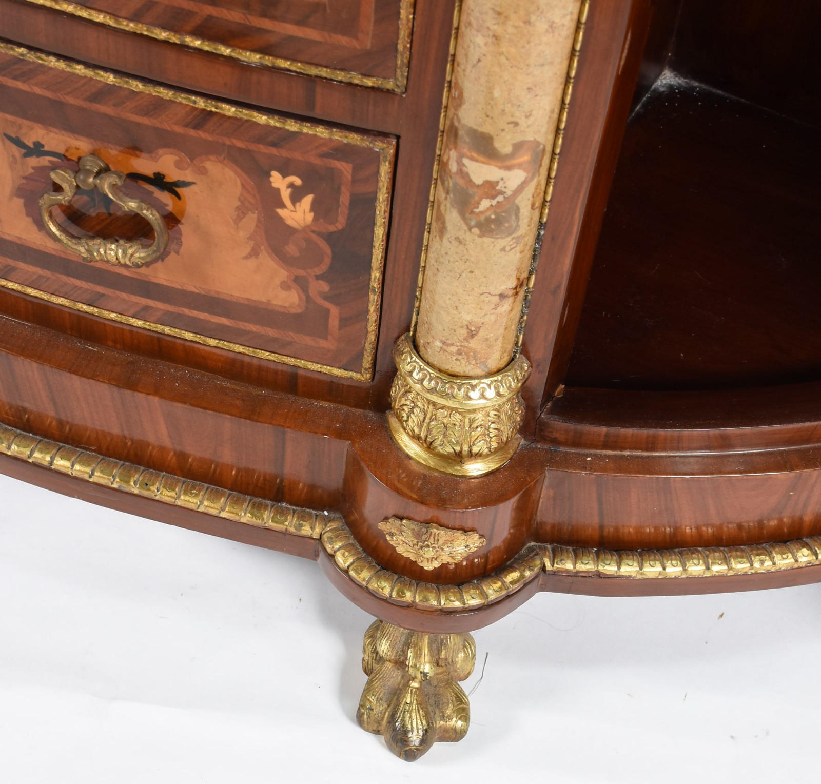 Dunquerque estilo francês com 3 gavetas, tampo de mármore (mármore... - foto 5 de 8