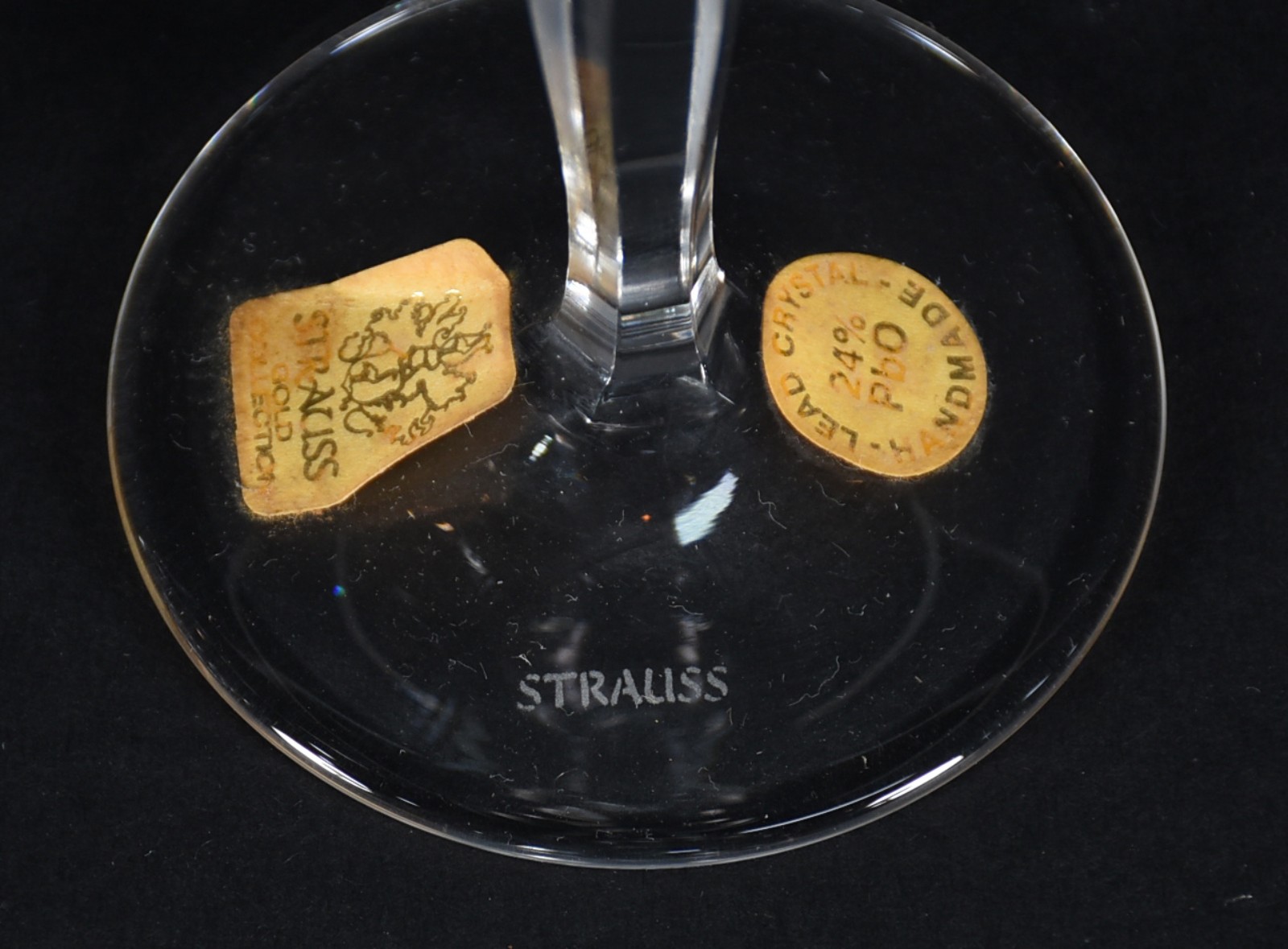 Conjunto de cristal Strauss composto de: 6 cálices para vinho tinto e... - foto 4 de 4