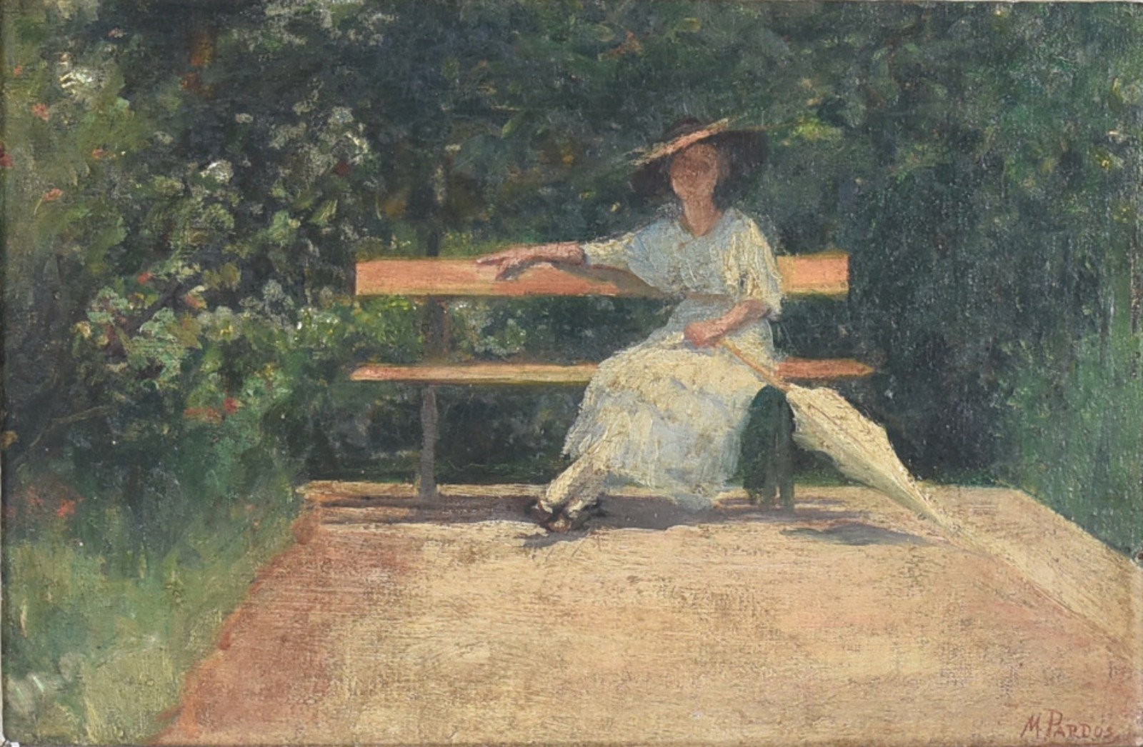 Maria Pardos (1866-1928), Descanso no jardim - foto 1 de 5