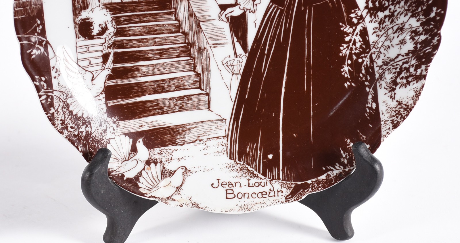 Par de pratos de porcelana francesa. - foto 2 de 6