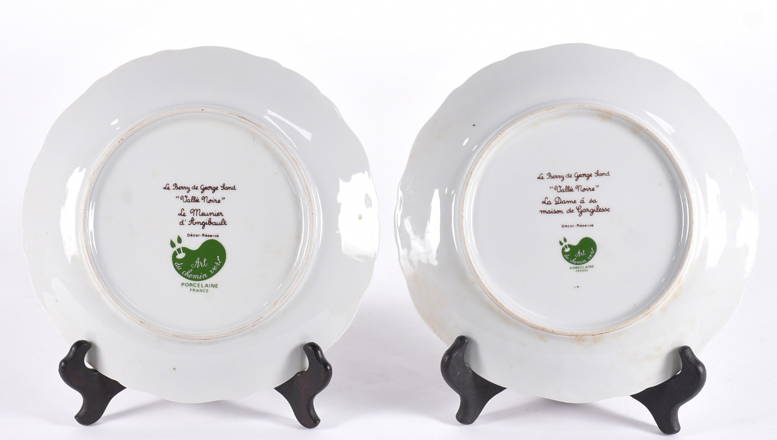 Par de pratos de porcelana francesa. - foto 4 de 6