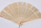 Leque em marfim. - Leque em marfim.
