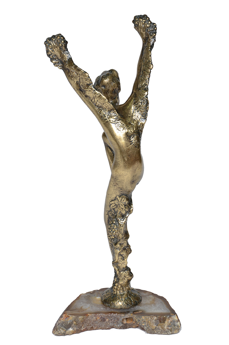 OTTO POERTZEL ¨Colheira de uva ¨ escultura de bronze - foto 2 de 2