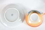 Serviço de chá de porcelana oriental casca de o... - Serviço de chá de porcelana oriental casca de ovo composto de: 6 xícaras com pires (2 com fio de cabelo), bule, açucareiro, leiteira e manteigue...
