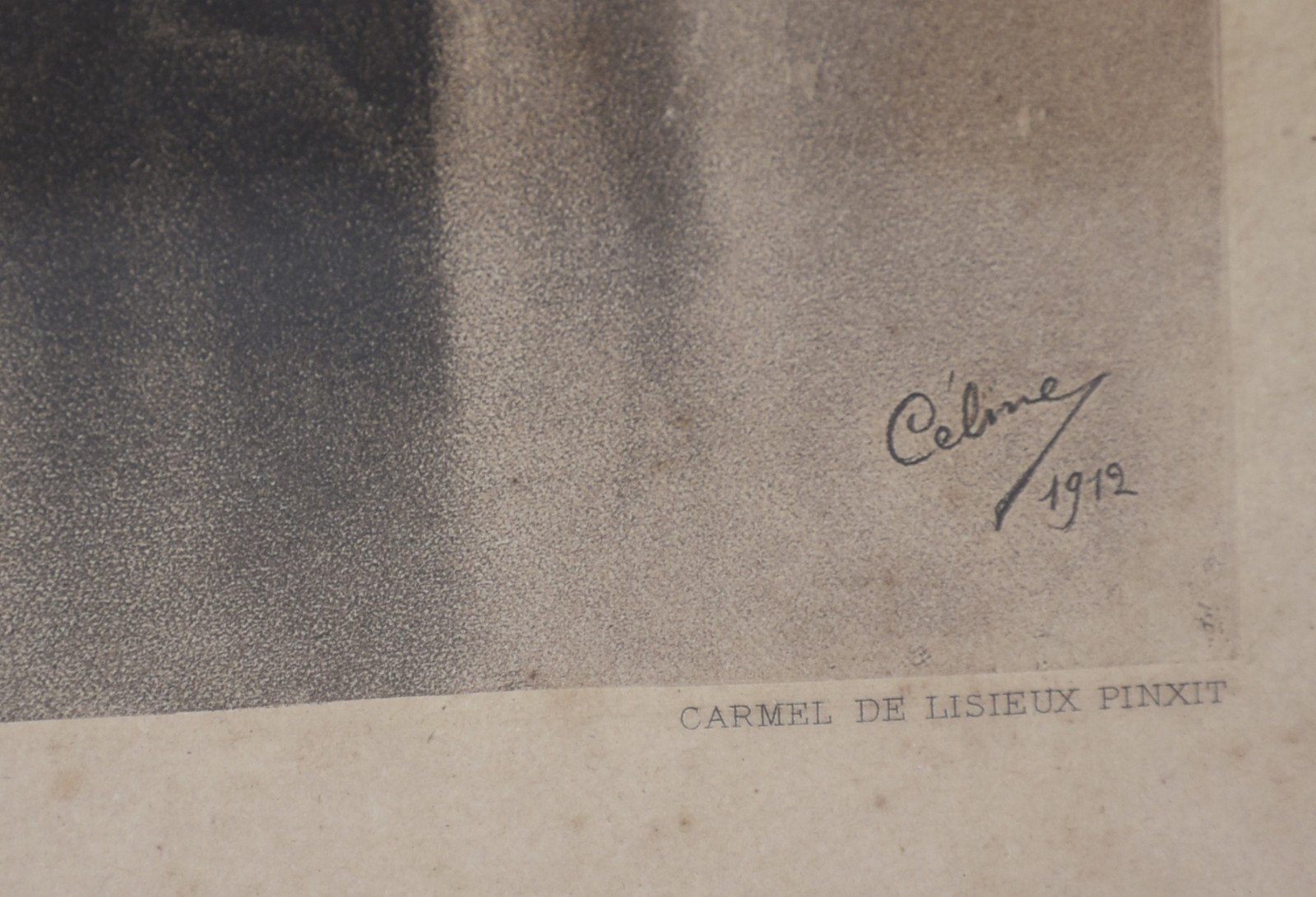 Gravura francesa "La Bienheureuse Thèrése de L'Enfant Jésus". (marcas... - foto 3 de 5
