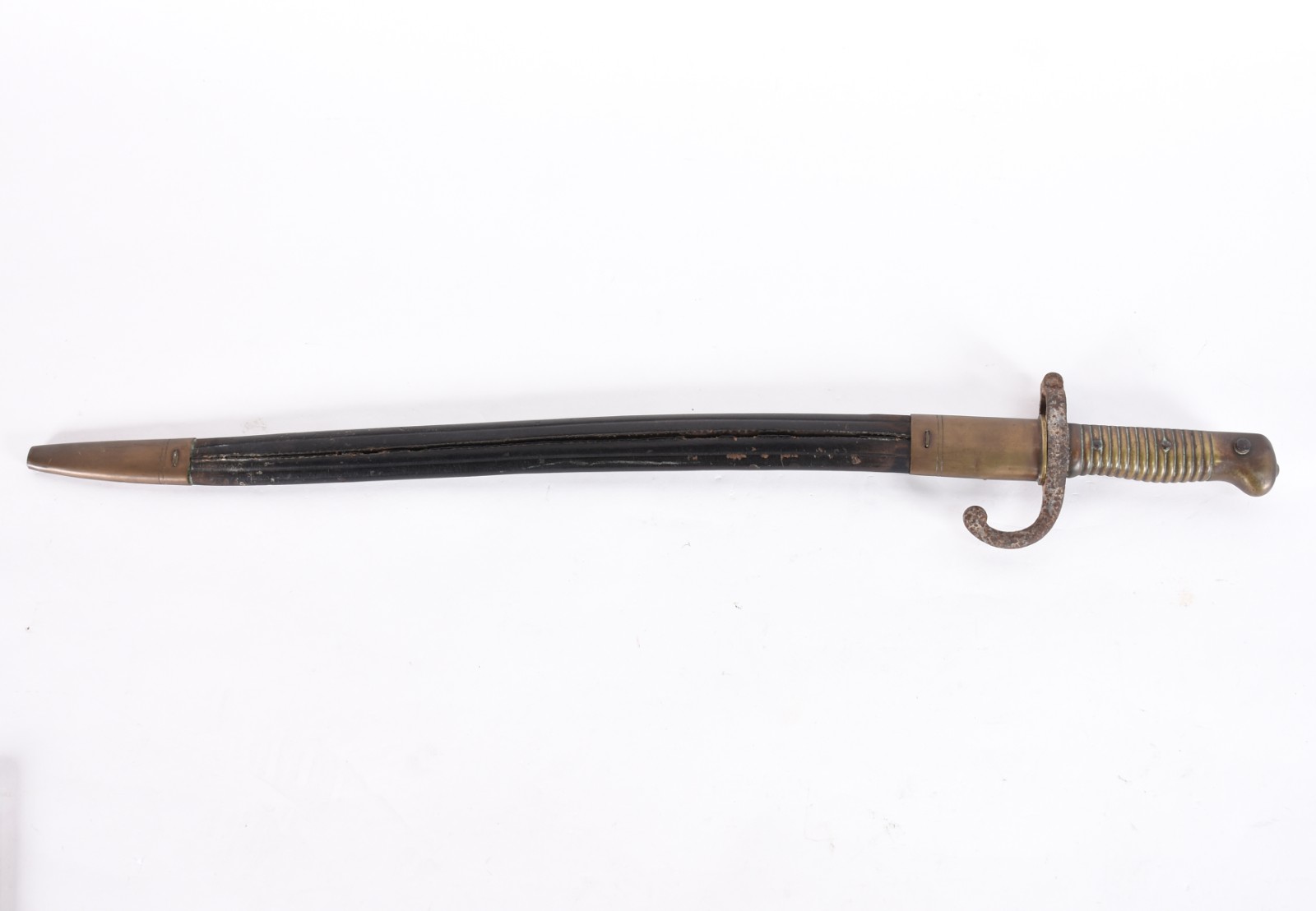 Antiga Baioneta de fuzis, século XIX (metal oxidado). - foto 1 de 4