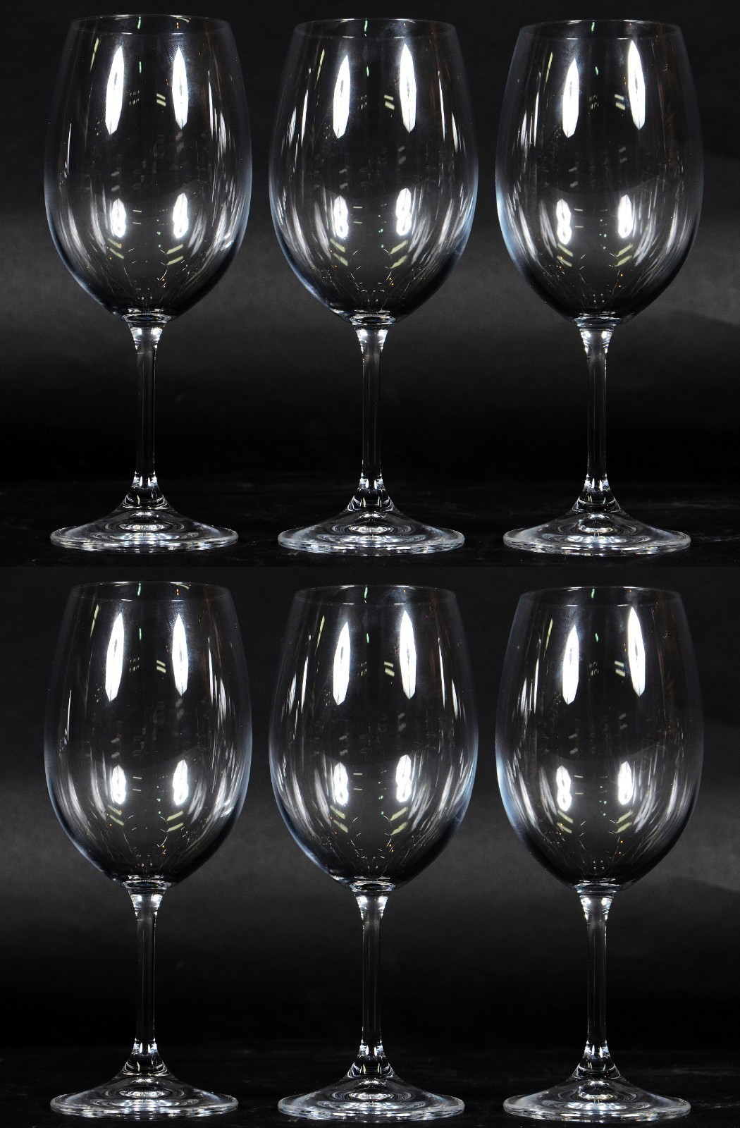 Seis cálices de cristal para vinho, 430 ml. - foto 1 de 2