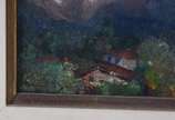 Manoel Santiago (1897-1987), Paisagem - Óleo sobre madeira.