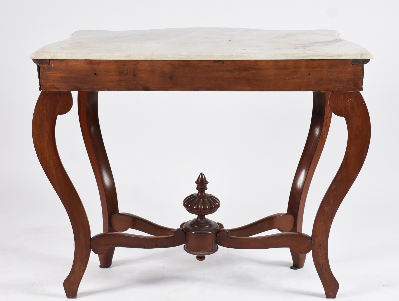 Console/aparador de madeira nobre com tampo de mármore, estilo Luis... - foto 4 de 4